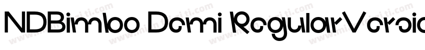 NDBimbo Demi RegularVersion字体转换
